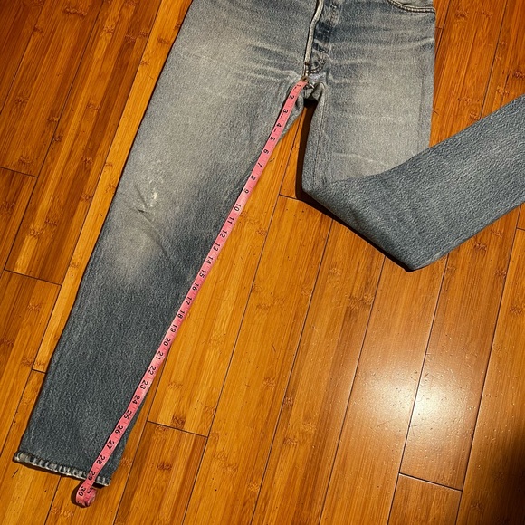 Re/Done x Levis High Rise Straight Slim Leg Jeans Size 25 - Picture 14 of 15